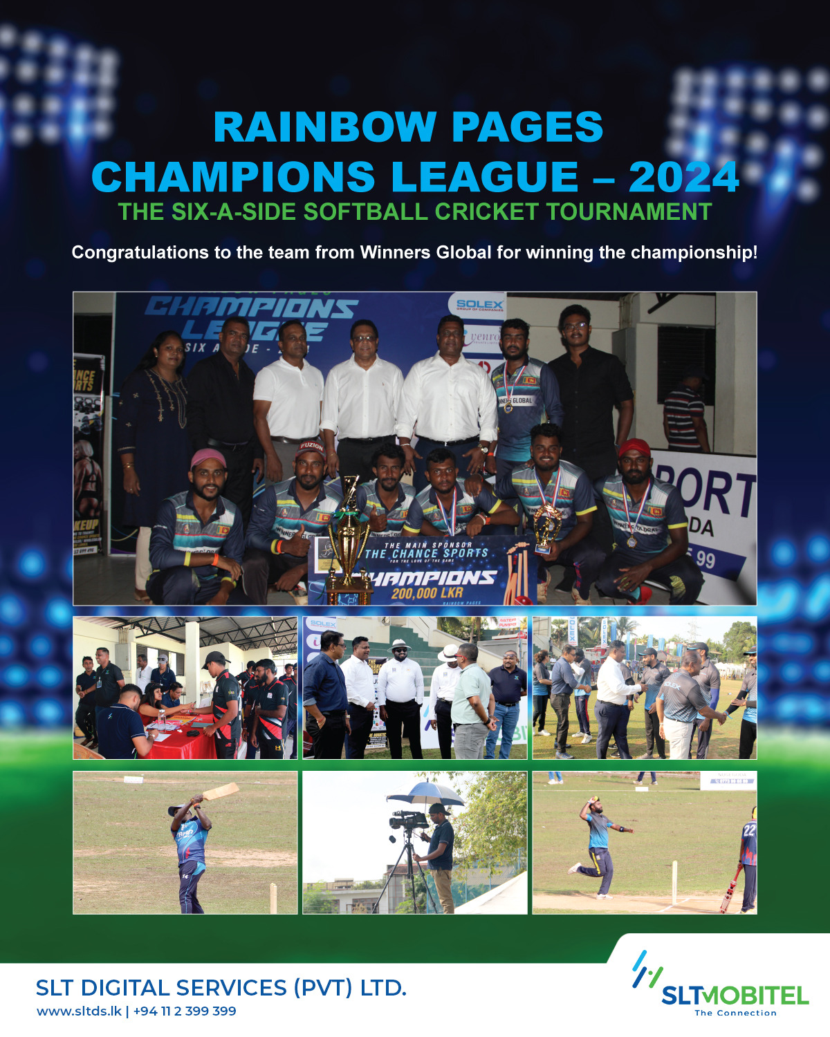 Rainbow Pages Champions League: Corporate Cricket Tournament Hits a Six with 28 Leading Companies Battling for Victory